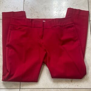 LOFT Red Skinny Pants